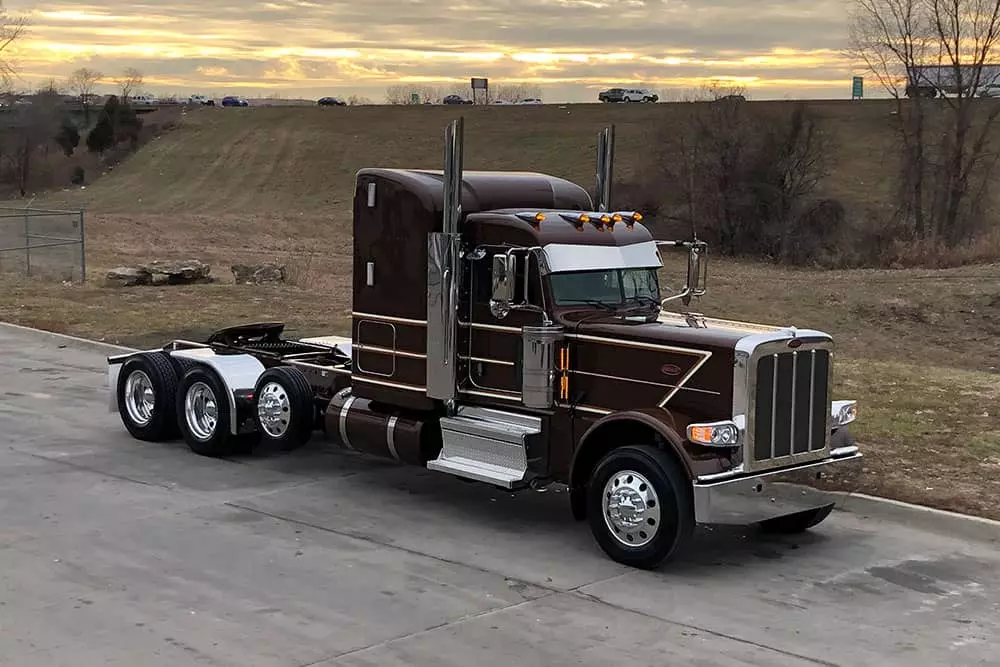 Brown Freight Shipping Truck