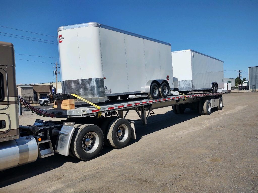 transporting trailer trucks