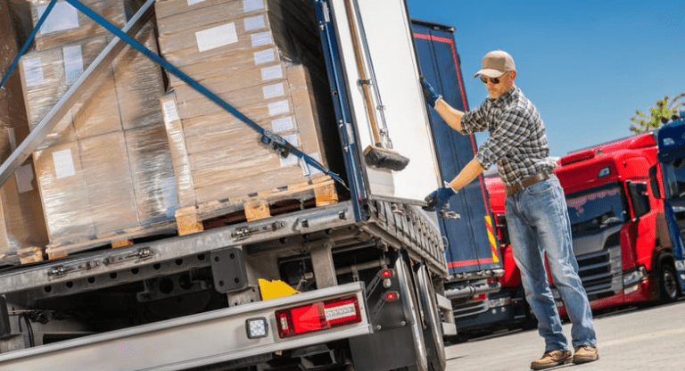 man with truck