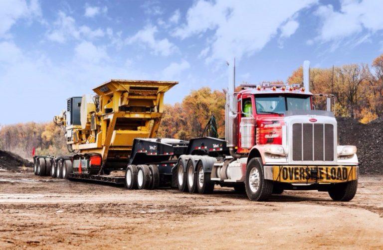 heavy machinery trucking